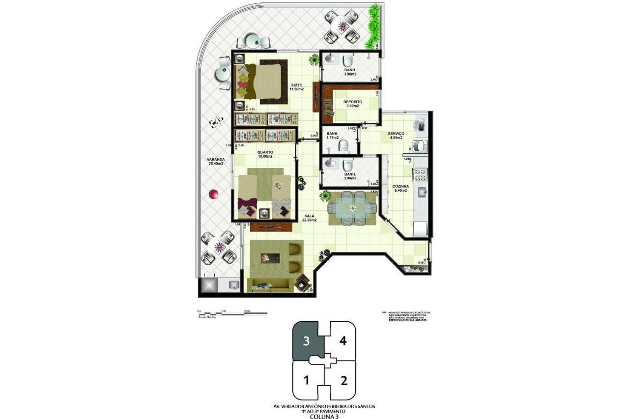 Lindo Ap Completo Em Cabo Frio Apartment Luaran gambar